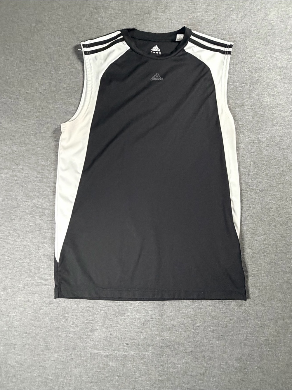 Adidas Men’s Black White Athletic Tank Top Medium